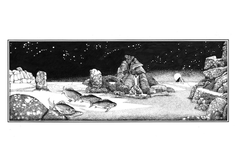 Tales from Topographic Oceans B/W